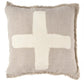 Housse de Coussin en Lin Ivoire - Crosse Blanc Naturel - 50x50 cm Bazar Bizar