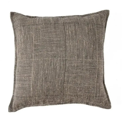 Housse de Coussin en Lin Noir - Bloc Party - 50x50 Bazar Bizar