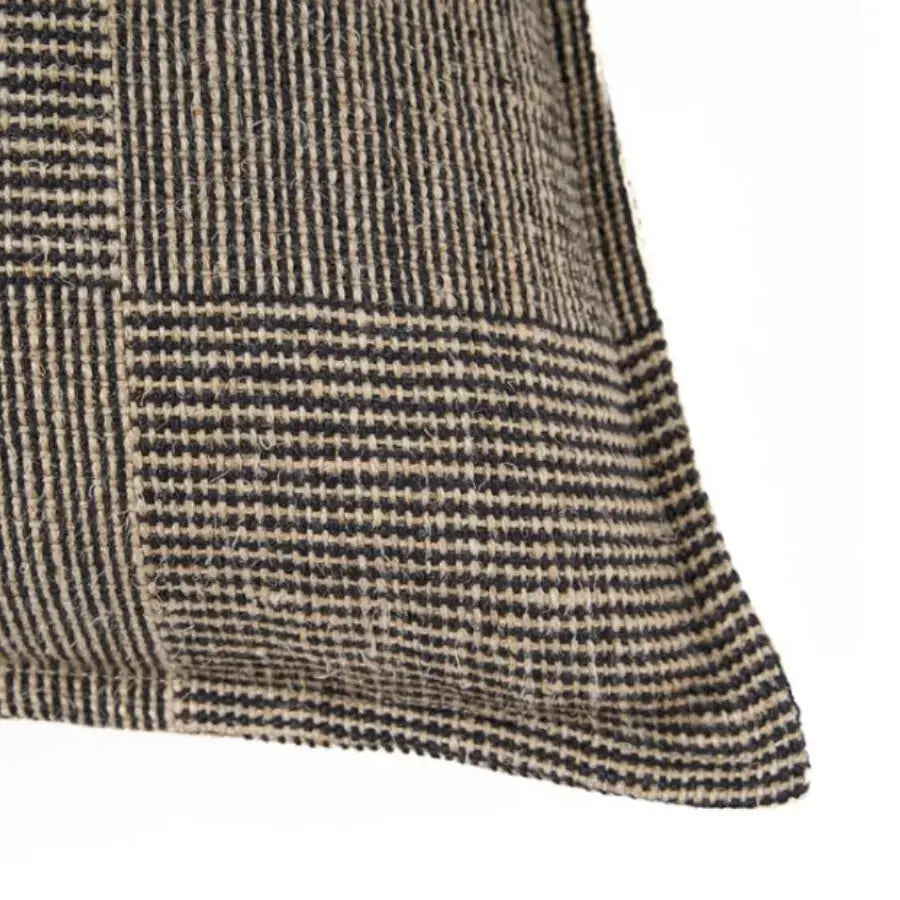 Housse de Coussin en Lin Noir - Bloc Party - 50x50 Bazar Bizar