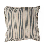 Housse de Coussin en Lin Noir - Nordic Stripe Bazar Bizar