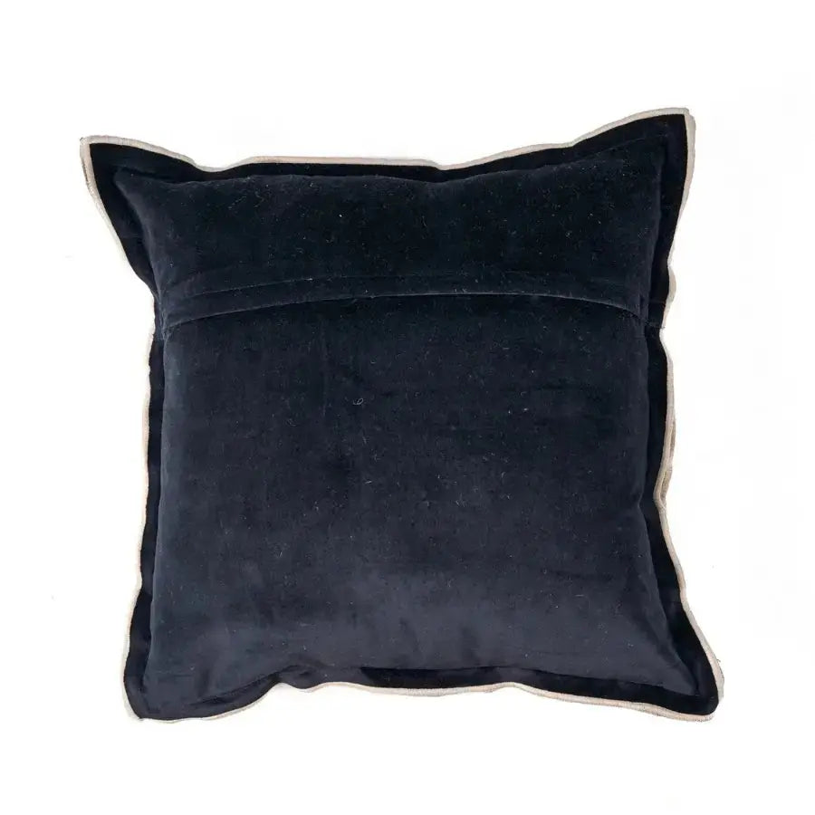Housse de Coussin en Lin Noir - Nordic Stripe Bazar Bizar