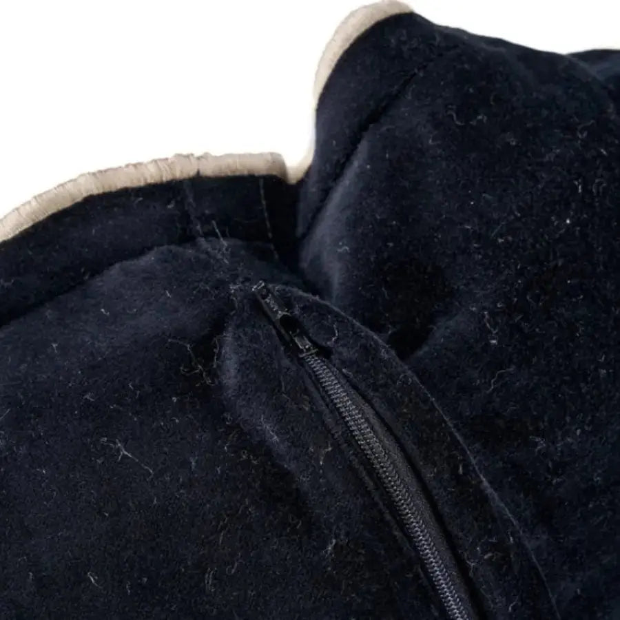 Housse de Coussin en Lin Noir - Nordic Stripe Bazar Bizar