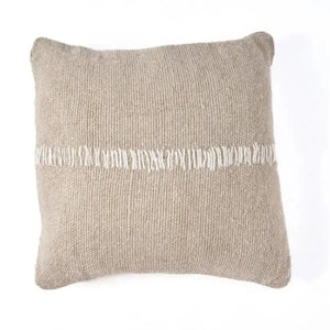 Housse de Coussin en Lin Stitch Blanc Naturel - 50x50 cm Bazar Bizar