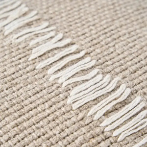 Housse de Coussin en Lin Stitch Blanc Naturel - 50x50 cm Bazar Bizar