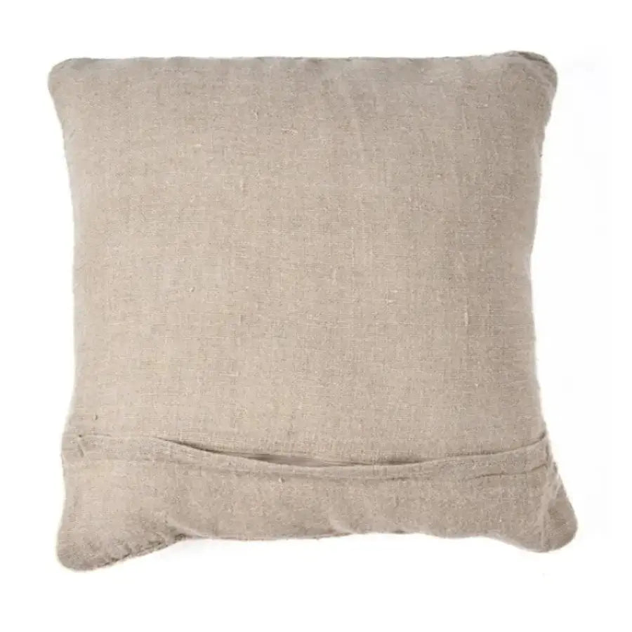Housse de Coussin en Lin Stitch Blanc Naturel - 50x50 cm Bazar Bizar