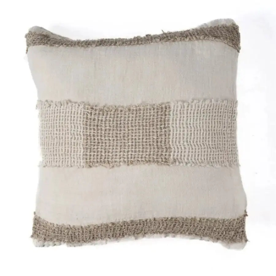 Housse de Coussin en Lin - Threads Naturel 50x50 cm Bazar Bizar