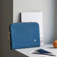 Housse iPad en Coton Bio - Iona Orage Bleu La Cerise sur le Gâteau