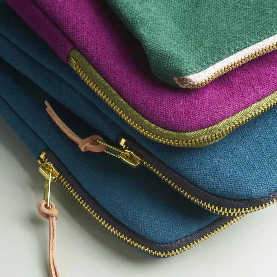 Housse iPad en Coton Bio - Iona Orage Bleu La Cerise sur le Gâteau