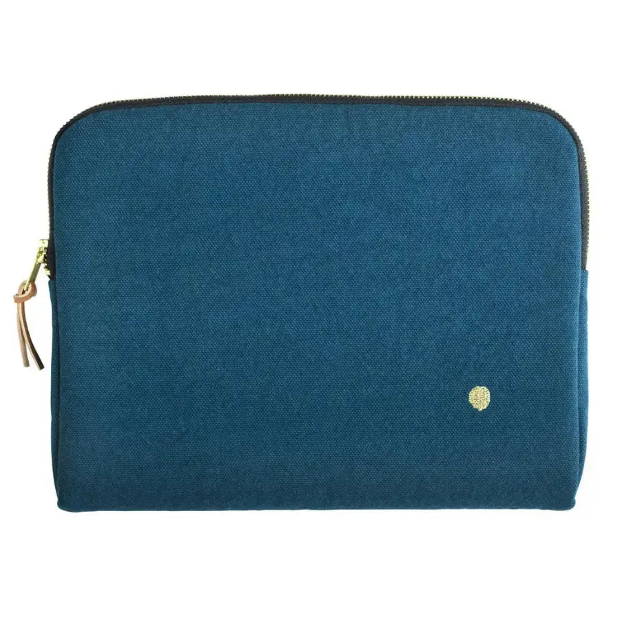 Housse iPad en Coton Bio - Iona Orage Bleu La Cerise sur le Gâteau