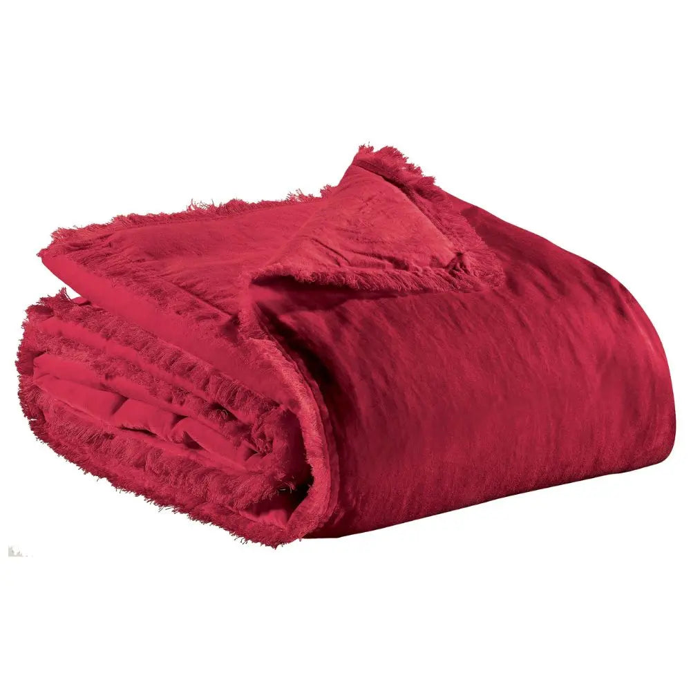 Jeté Uni Fara Rubis 260x260 Coussin Dorsey