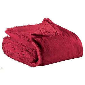 Jeté Uni Fara Rubis 260x260 Coussin Dorsey