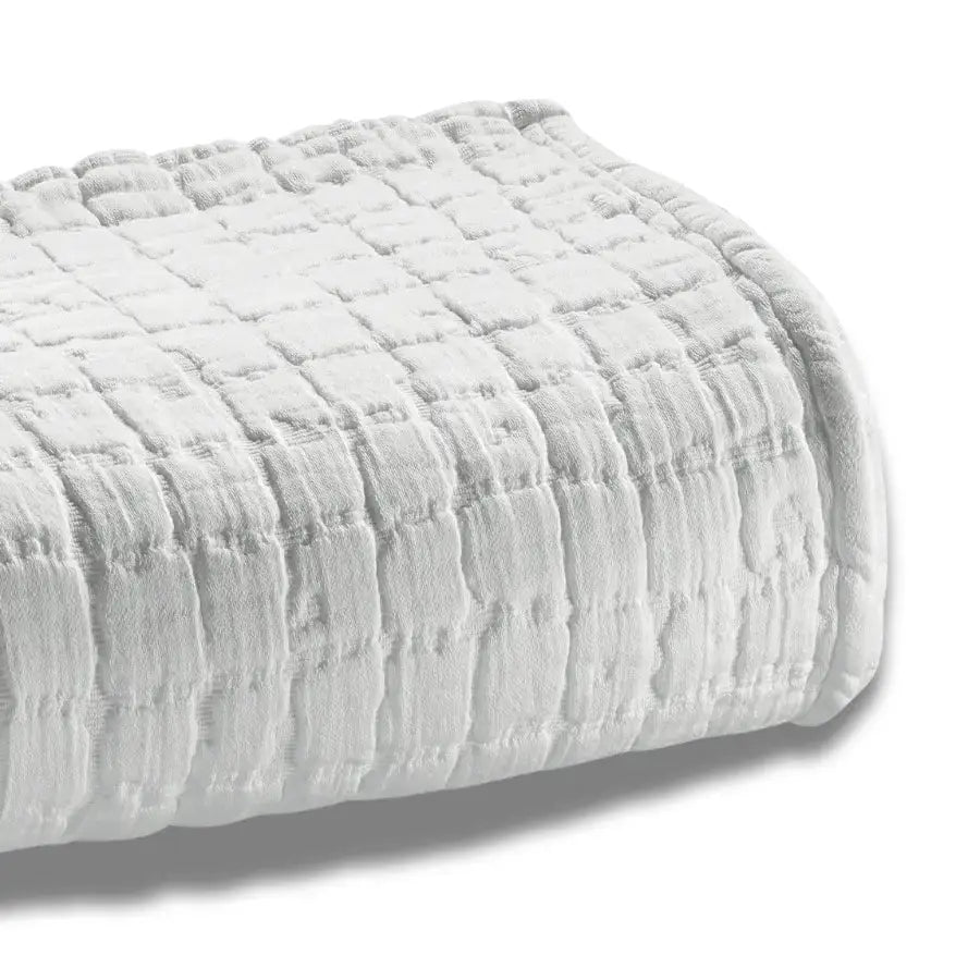 Jeté de Lit Coton Swami Blanc Vivaraise