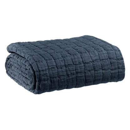 Jeté de Lit Coton Swami Marine Vivaraise