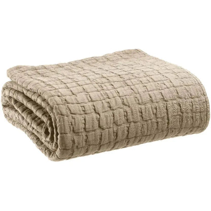 Jeté de Lit Coton Swami Muscade Vivaraise