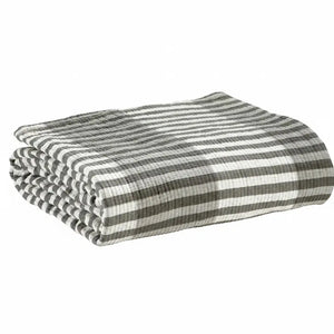 Jeté de lit Calista Cendre - 180x260 cm - Coton jacquard