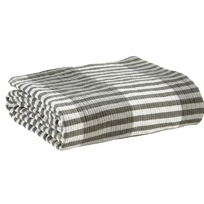 Jeté de lit Calista Cendre - 180x260 cm - Coton jacquard