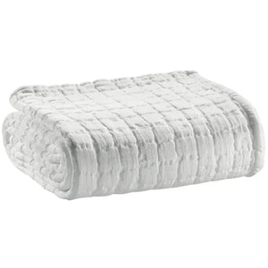 Plaid Coton Swami Blanc- 130x200 cm Vivaraise