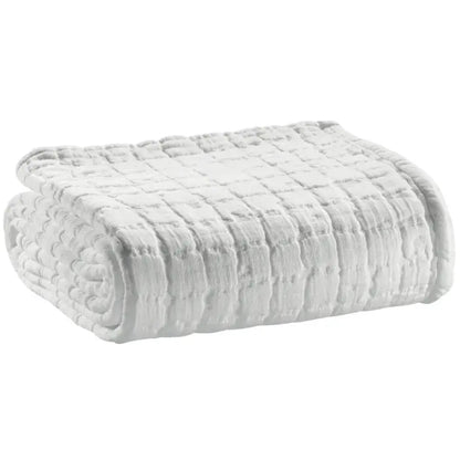 Plaid Coton Swami Blanc- 130x200 cm Vivaraise