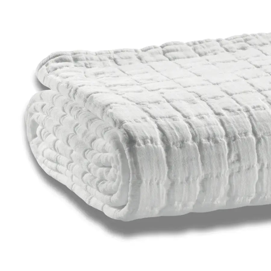 Plaid Coton Swami Blanc- 130x200 cm Vivaraise