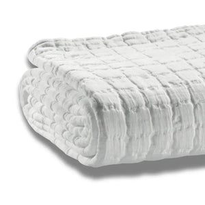 Plaid Coton Swami Blanc- 130x200 cm Vivaraise
