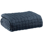 Plaid Coton Swami Marine - 130x200 cm Vivaraise