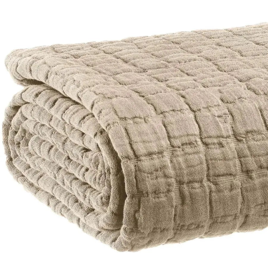 Plaid Coton Swami Muscade - 130x200 cm Vivaraise