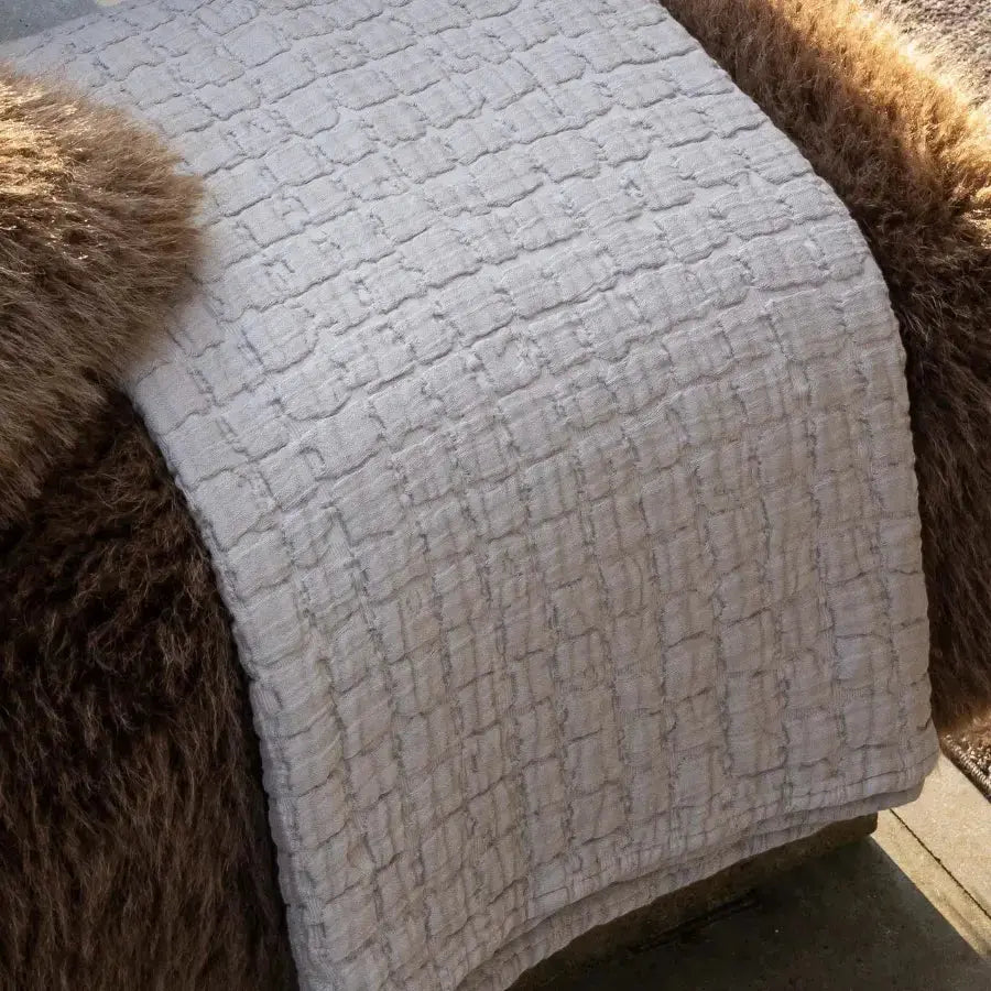 Plaid Coton Swami Muscade - 130x200 cm Vivaraise