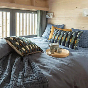 Plaid Coton Swami Tempête- 130x200 cm Vivaraise