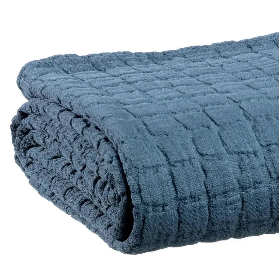 Plaid Coton Swami Tempête- 130x200 cm Vivaraise
