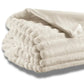 Plaid Fausse Fourrure Blanc- Alice 130x160 cm Vivaraise