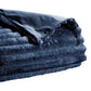 Plaid Fausse Fourrure Marine - Alice 130x160 cm Vivaraise