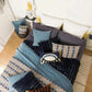 Plaid Fausse Fourrure Marine - Alice 130x160 cm Vivaraise