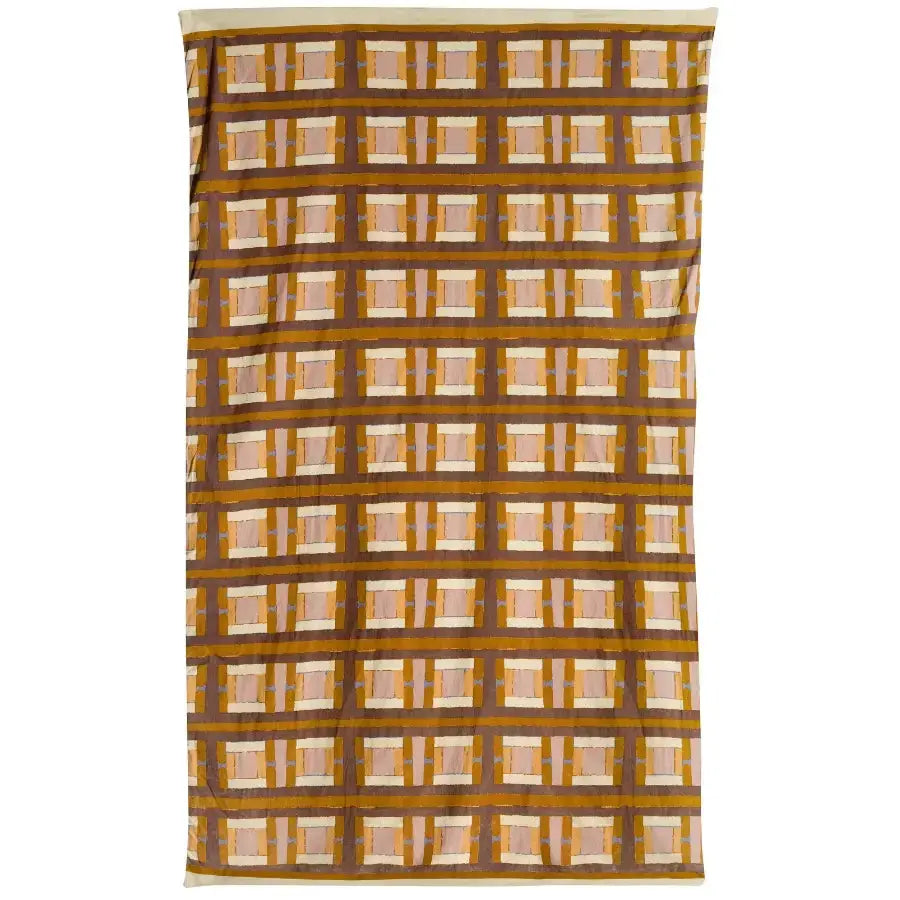 Plaid Imprimé Recyclé - Taho Cuivre 135x200 Vivaraise