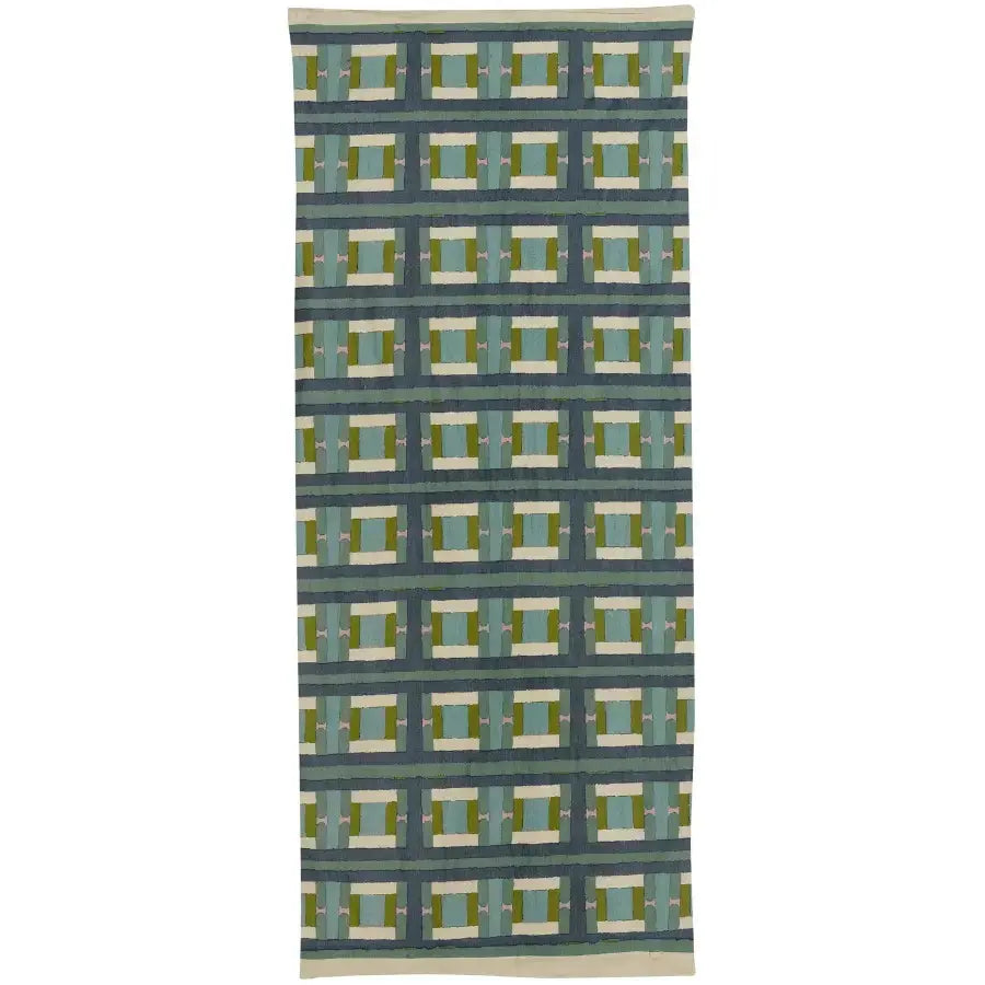 Plaid Imprimé Recyclé - Taho Vert de Gris 135x200 Vivaraise