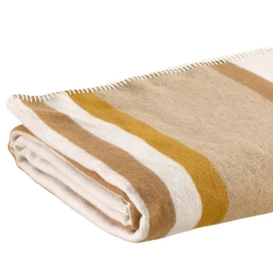 Plaid Jacquard Recyclé Gioia Ivoire - 140x185 cm Vivaraise