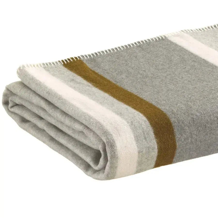 Plaid Jacquard Recyclé Gioia Perle - 140x185 cm Vivaraise