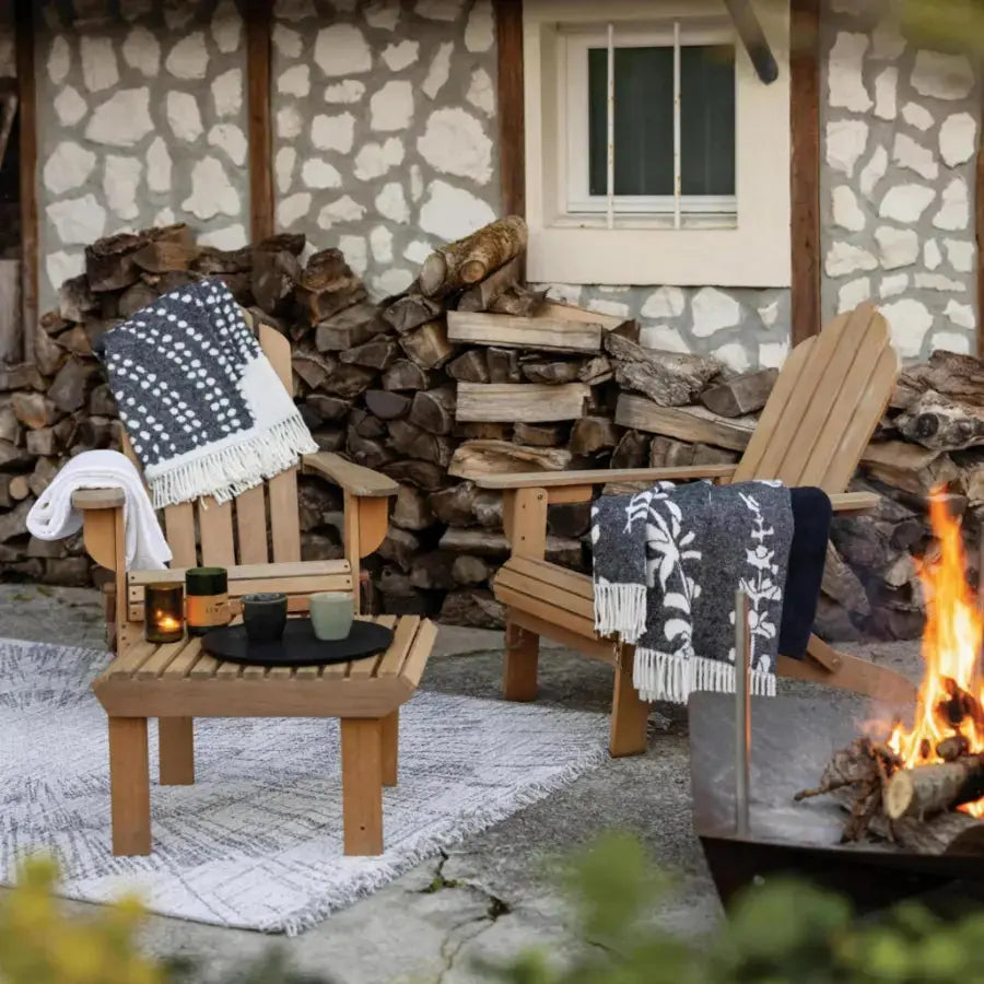 Plaid Recyclé - Gini Carbone 127x160 Vivaraise