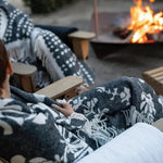 Plaid Recyclé - Gini Carbone 127x160 Vivaraise