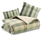Plaid Vert en lin et coton recyclé - modèle Kate Thym Vivaraise