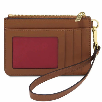 Porte-Cartes en Cuir Avec Poignée - TL142544 - cognac - Tuscany Leather