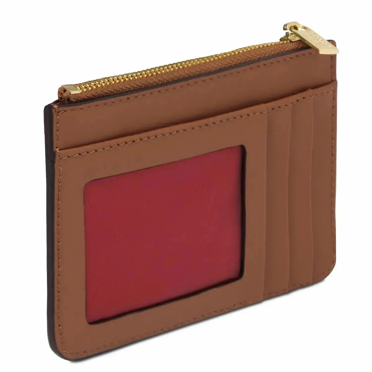 Porte-Cartes en Cuir Avec Poignée - TL142544 - cognac - Tuscany Leather