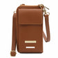 Portefeuille Téléphone en Cuir Avec Bandoulière - TL Bag TL142323 - cognac - personnalisation - Tuscany Leather