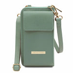 Portefeuille Téléphone en Cuir Avec Bandoulière - TL Bag TL142323 - vert menthe - Tuscany Leather