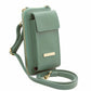 Portefeuille Téléphone en Cuir Avec Bandoulière - TL Bag TL142323 - vert menthe - Tuscany Leather