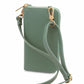 Portefeuille Téléphone en Cuir Avec Bandoulière - TL Bag TL142323 - vert menthe - Tuscany Leather
