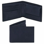 Portefeuille en Cuir Pour Homme Avec 2 Volets et Porte-Monnaie - TL142552 - bleu foncé - Tuscany Leather