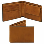 Portefeuille en Cuir Pour Homme Avec 2 Volets et Porte-Monnaie - TL142552 - naturel - Tuscany Leather