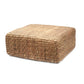 Pouf Carré Jacinthe d'Eau naturel - Coussin Dorsey