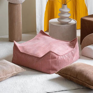 Pouf Carré Mousse Rose Wigiwama