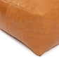 Pouf Collectors Cuir - Camel - Coussin Dorsey